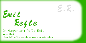 emil refle business card